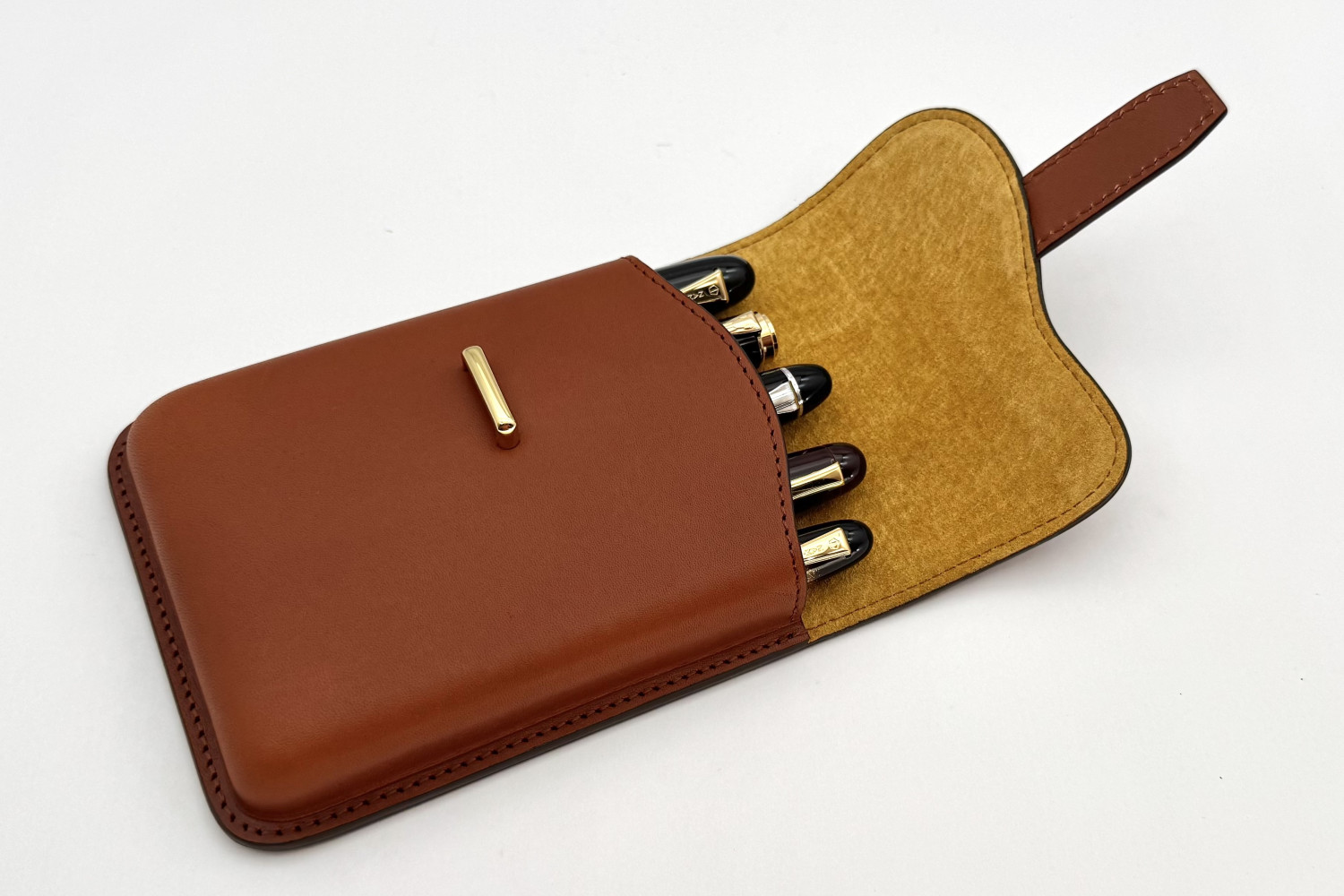 PILOTxSOMÈSLESaddleDesignSeriesBrown5PenCase_F